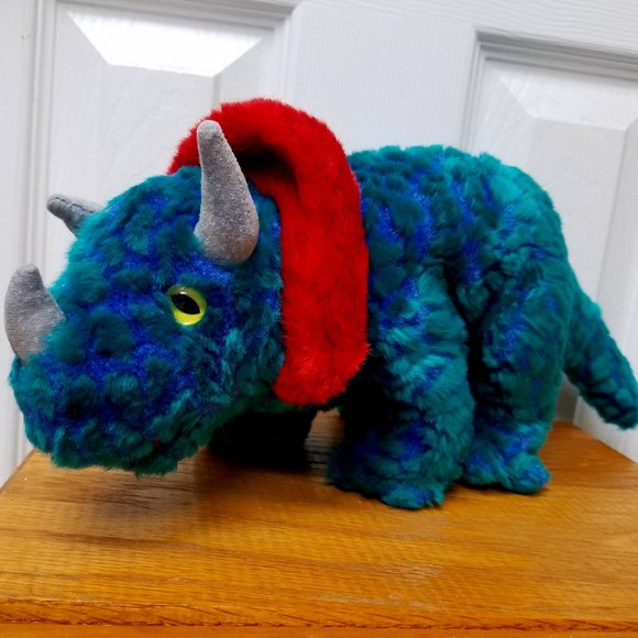 Ty BEANIE BUDDY HORNSLY the TRICERATOPS DINOSAUR - Picture 1 of 5
